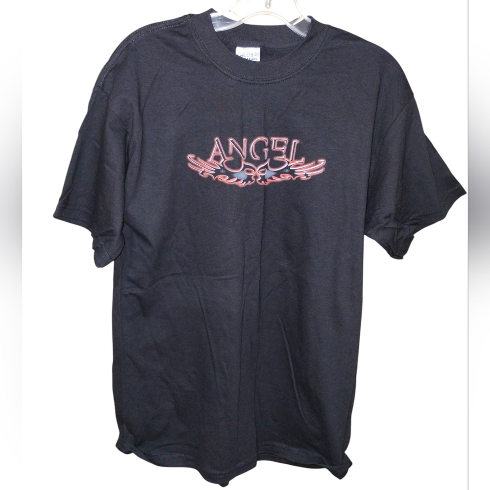 Vtg '04 Angel TV Show T-shirt Black M Buffyverse Cotton David Boreanaz